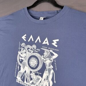 B&C Collection Exact 150 Men's Blue Heracles Greek Mythology Cotton Tee 2XL
